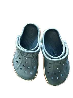 Crocs Kids' Bayaband Clogs Navy/Red Sz 7 boys slip on shoes toddler